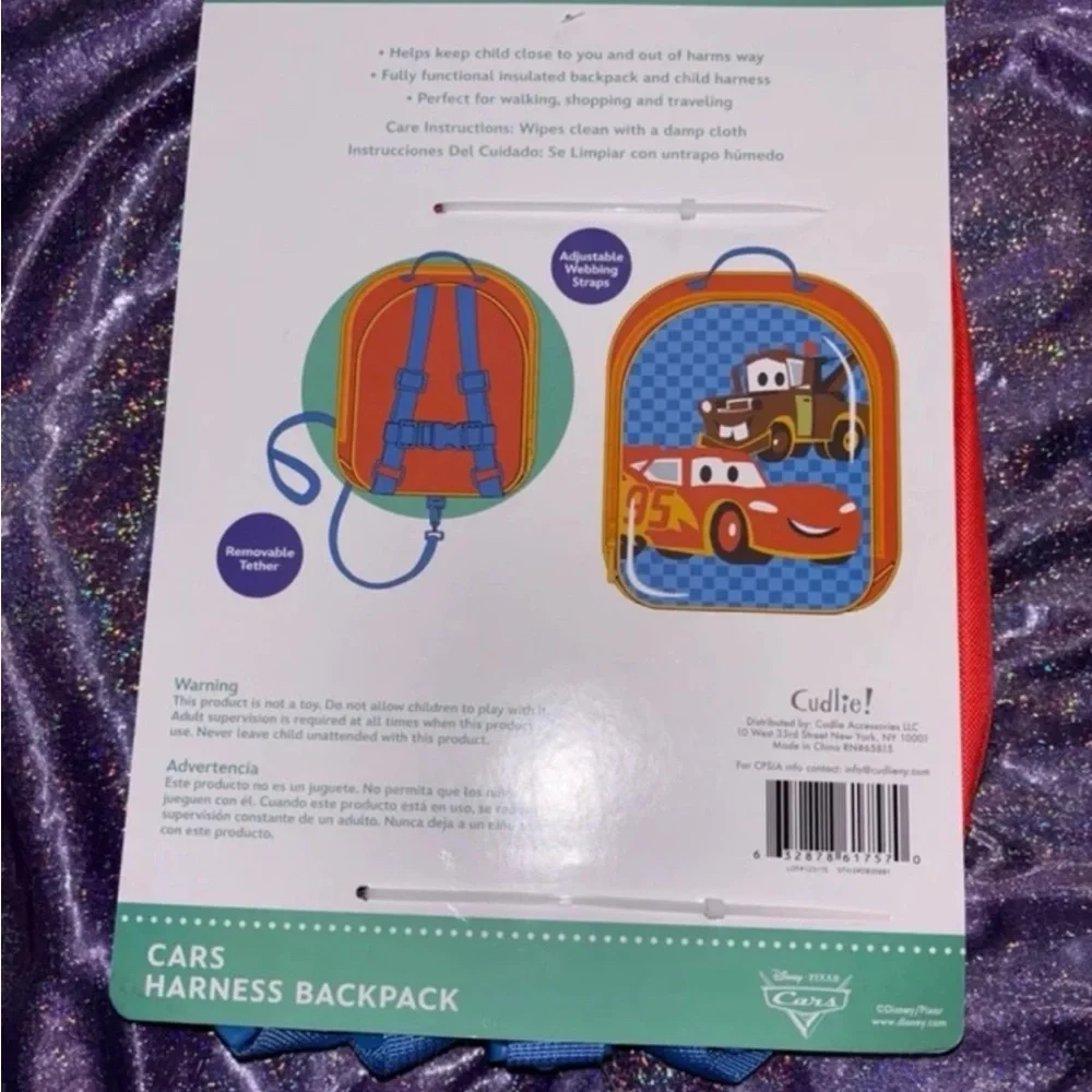 Disney Cars Toddler Backpack Harness